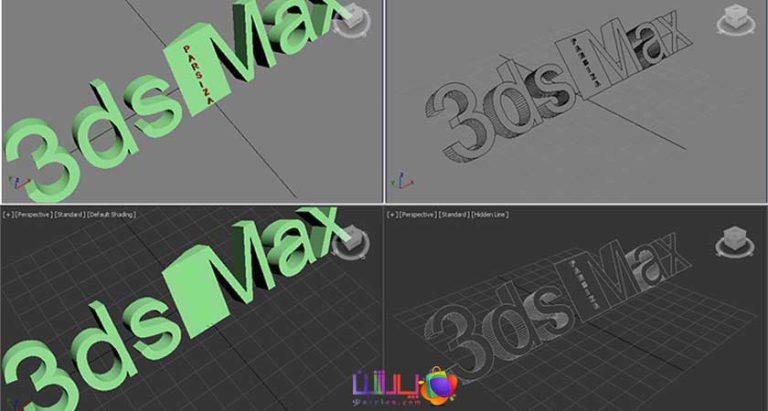 Random Color 3ds Max Script آموزش تغییر رنگ محیط نرم افزار 3ds Max | پارشن