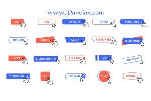 سایت دکمه ها ساخت دکمه زیبا برای سایت طراحی وب سایت دکمه button سایت ...