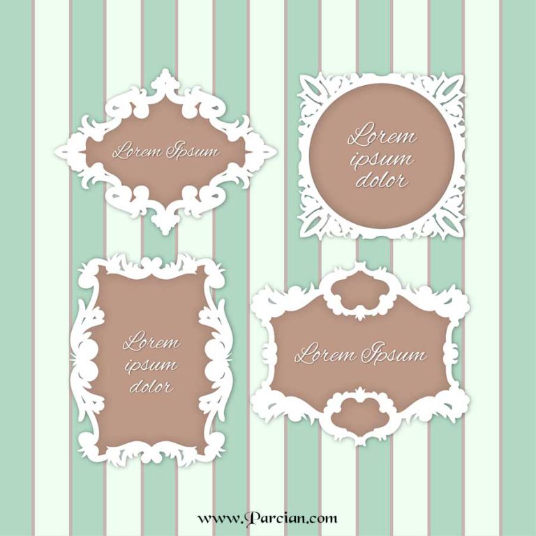 قاب ساده قاب حرفه ای وکتور قاب عکس فایل های فریم لایه باز خرید فایل ...