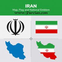 لوگو پرچم و نقشه ایران