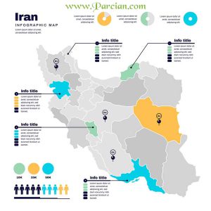 فایل وکتور نقشه ایران
