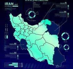 نقشه با کیفیت ایران