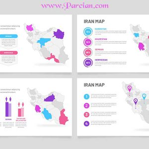 دانلود فایل لایه باز اینفوگرافیک نقشه ایران