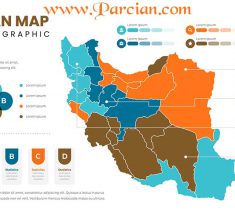 نقشه ایران و استان ها