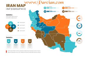 نقشه ایران و استان ها