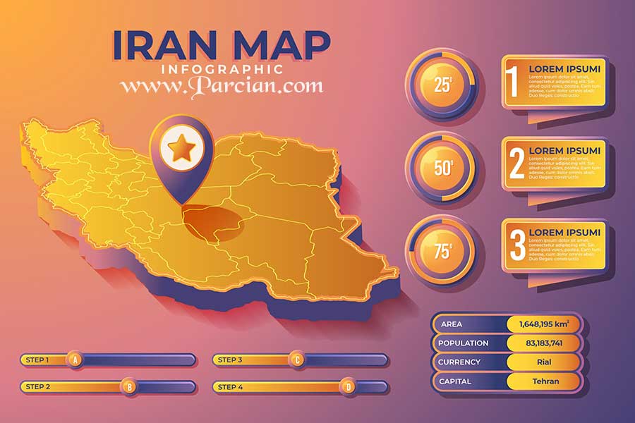 دانلود نقشه psd ایران