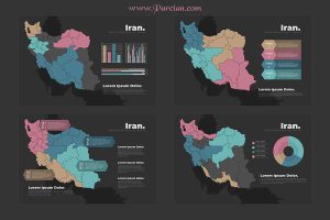 فایل نقشه ایران و استان ها