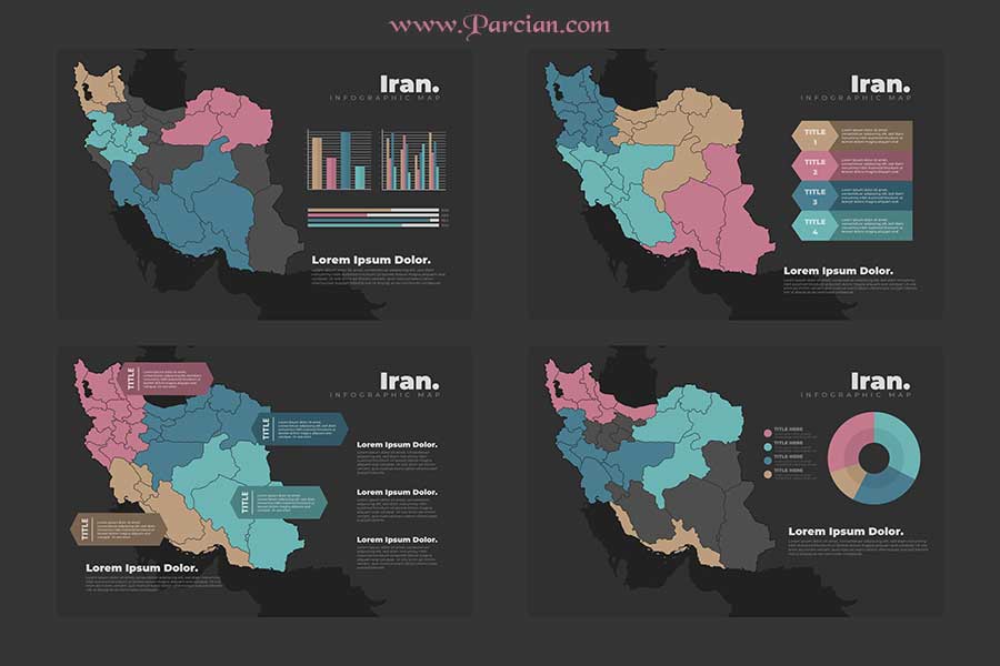 فایل نقشه ایران و استان ها