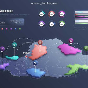 نقشه ایران برای پوستر
