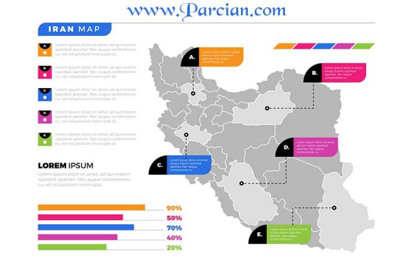 وکتور نقشه ایران دانلود