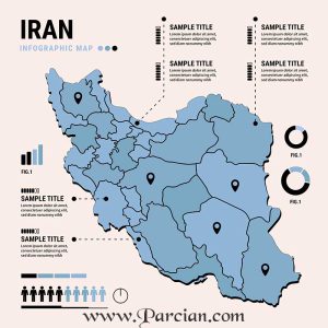 وکتور نقشه ایران با کیفیت بالا