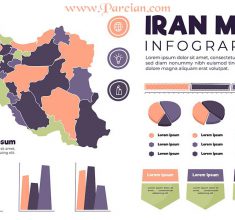 دانلود طرح وکتور نقشه ایران