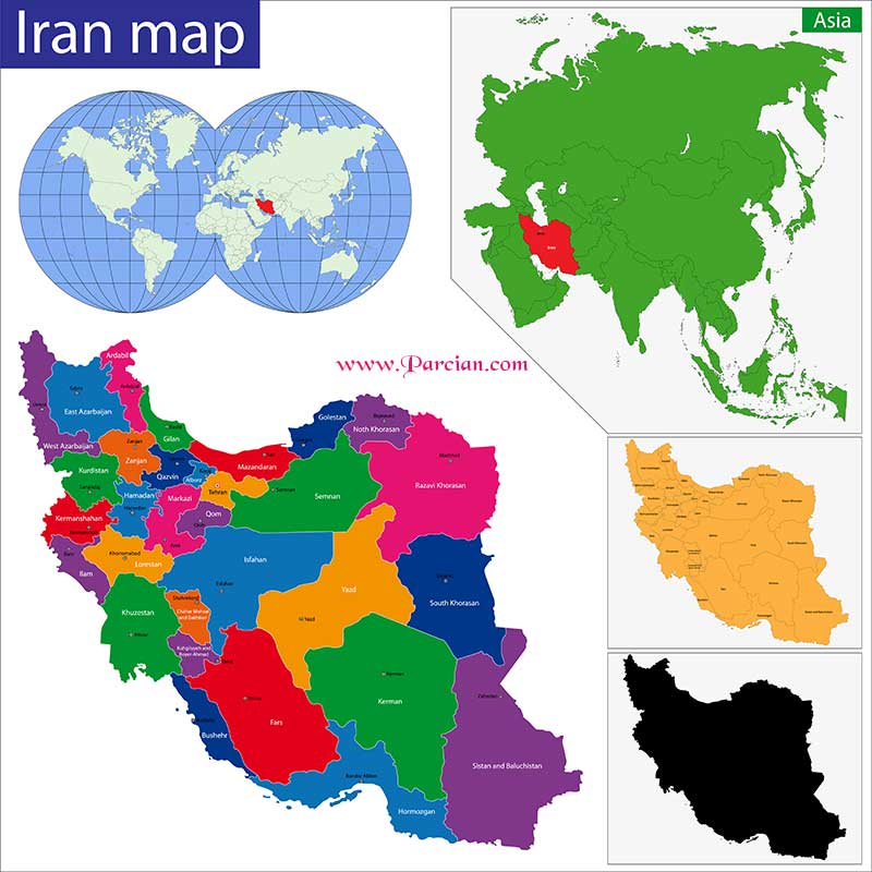 طرح نقشه ایران