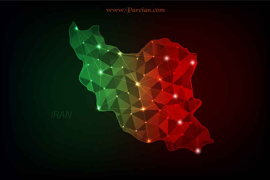 قالب نقشه ایران