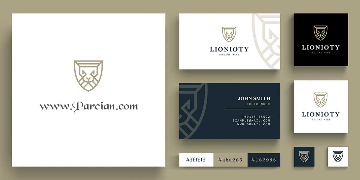 Parcian.com-lion-business-card-logo-template
