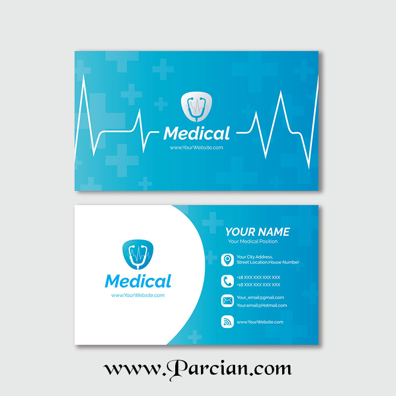 لایه باز کارت ویزیت تجهیزات پزشکی