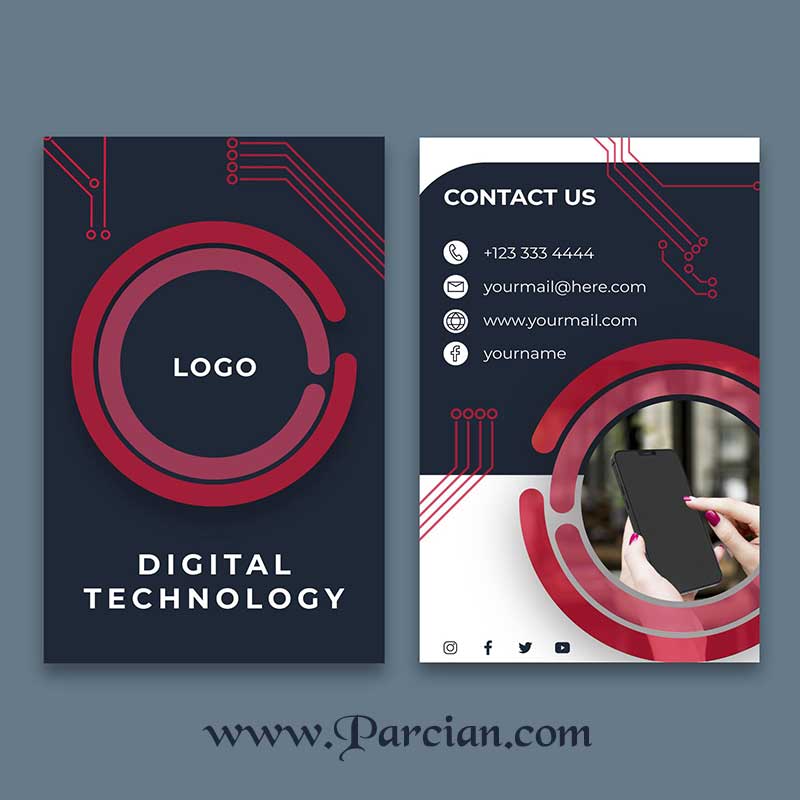 Parcian.com-technology-business-card-template